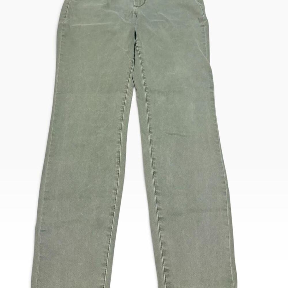 Maurices Plus Army Green Skinny Jeans 14W Long Olive Faded